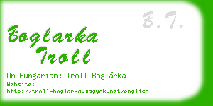 boglarka troll business card